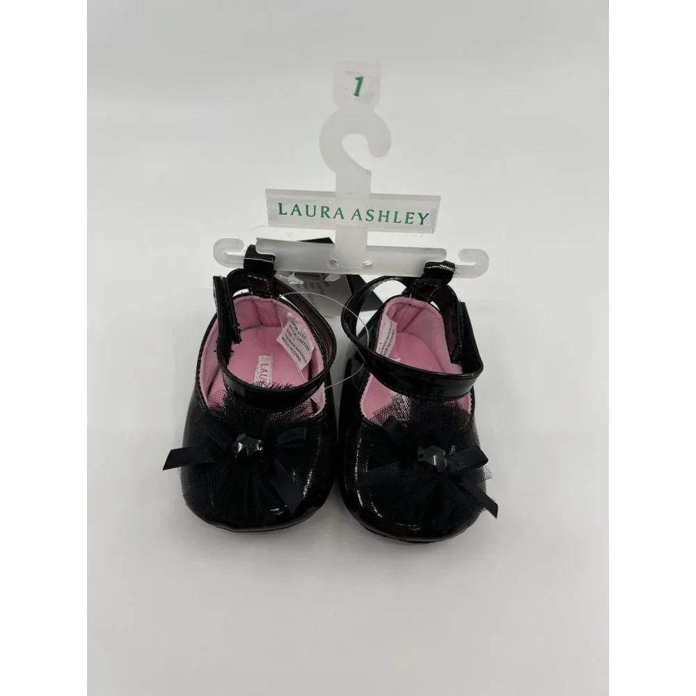 New Laura Ashley Infant Girls Dress Shoes Size 1